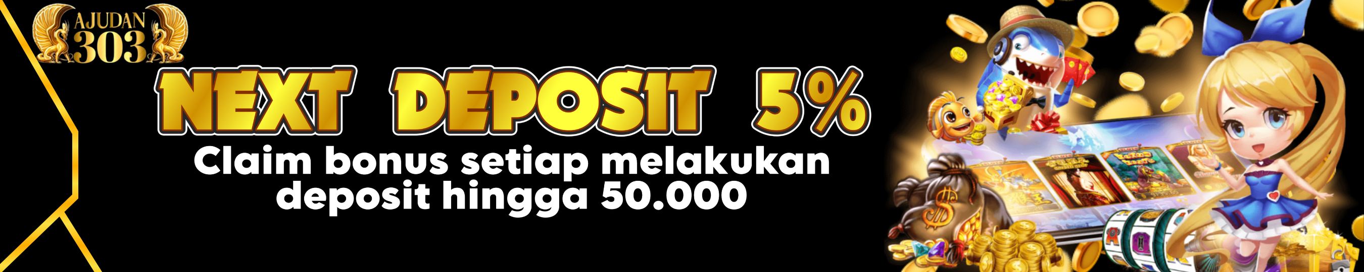 Ajudan303 deposit bonus 5% claim terupdatenya sekarang!